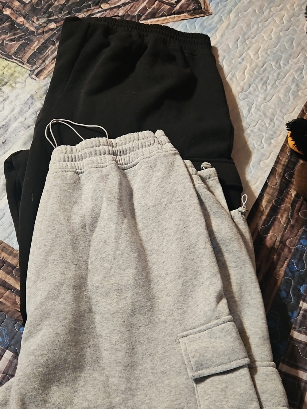 No Boundaries Black and Gray Sweatpants -